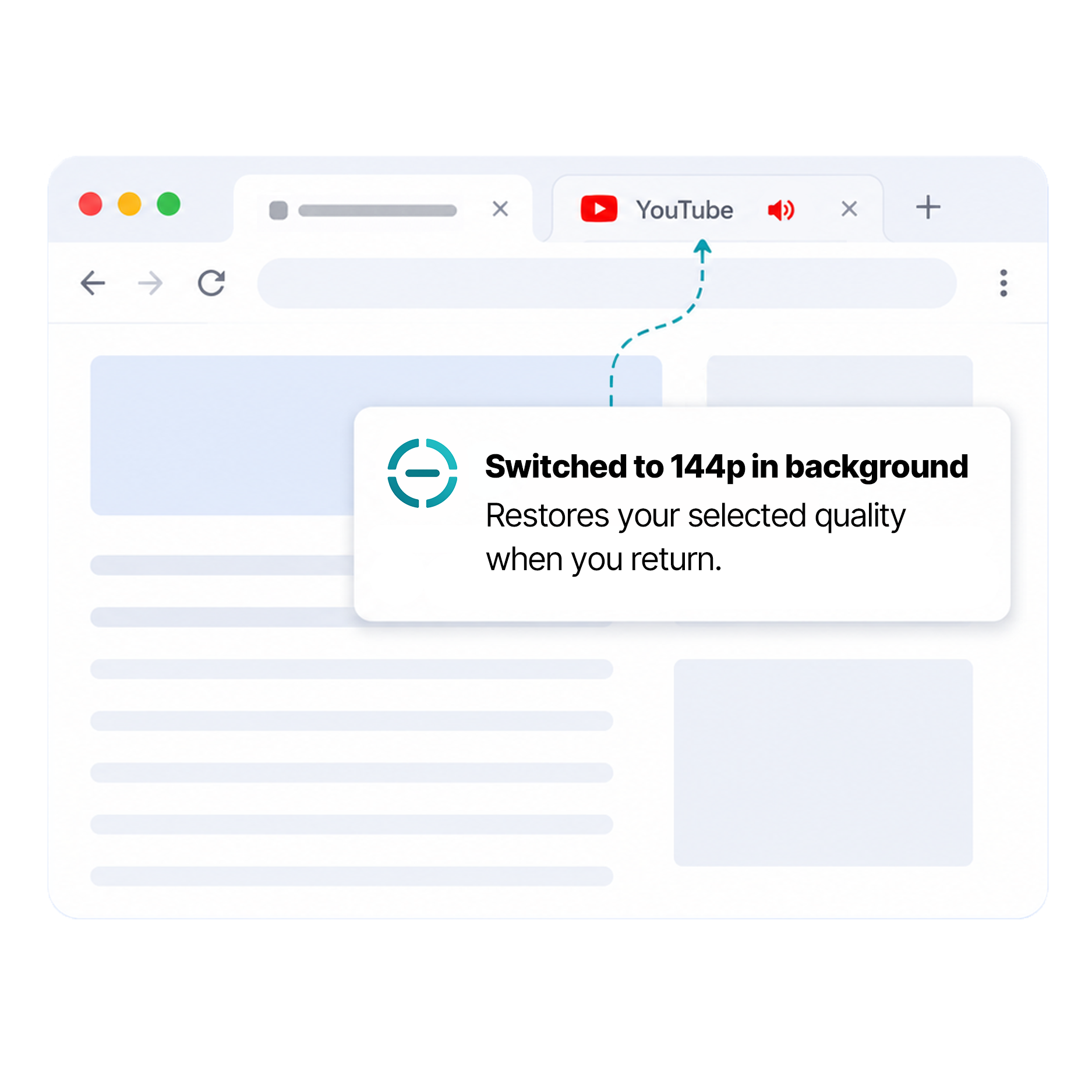 Background YouTube tabs preview
