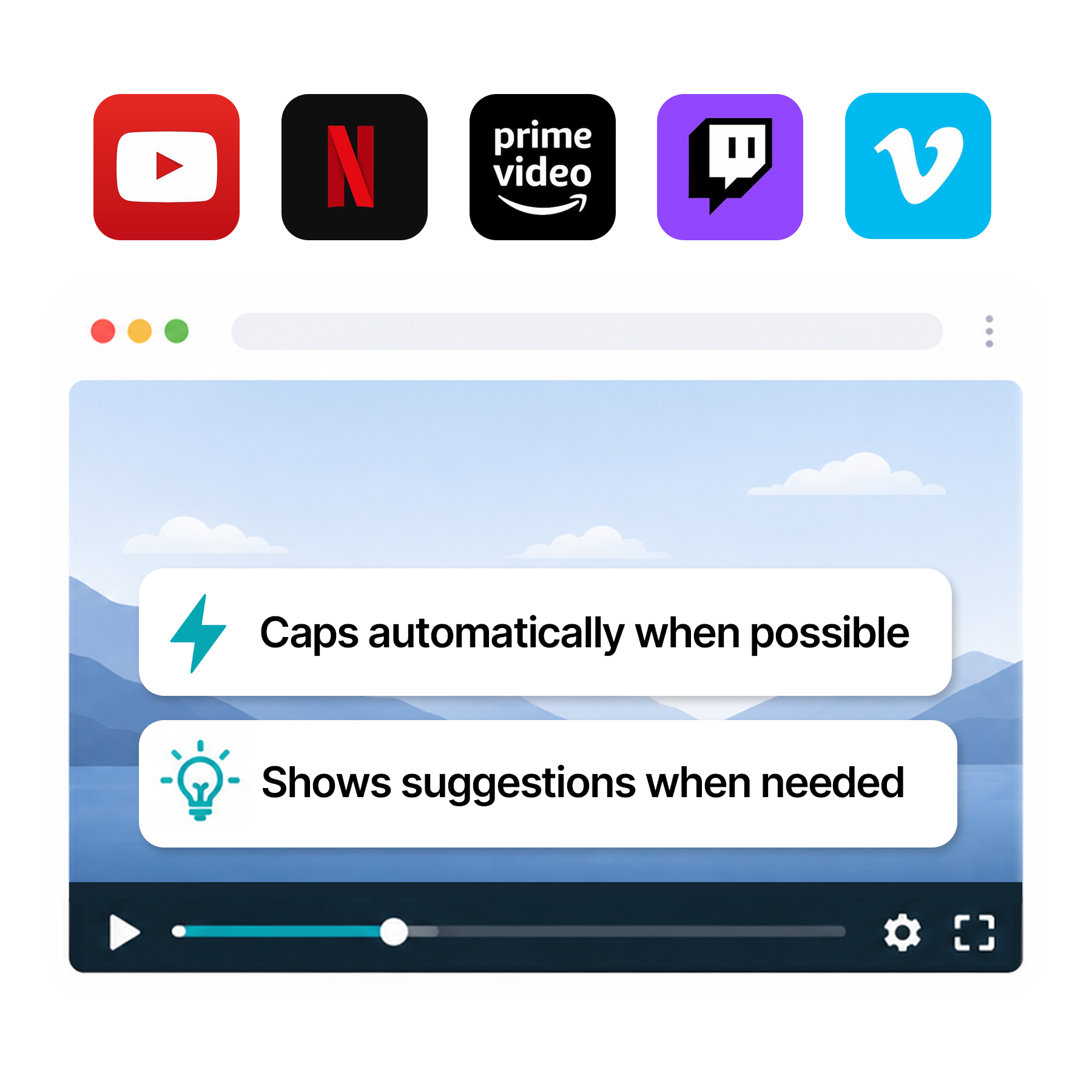 Lower-impact video settings preview